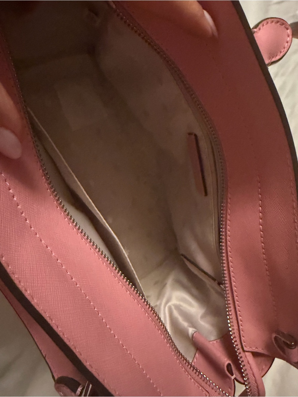 kate spade Pink Structured Saffiano Leather Satchel - Picture 3 of 4